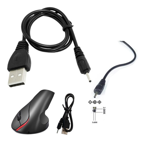 Cable De Alimentación Usb Para Mouse Ergonomomico