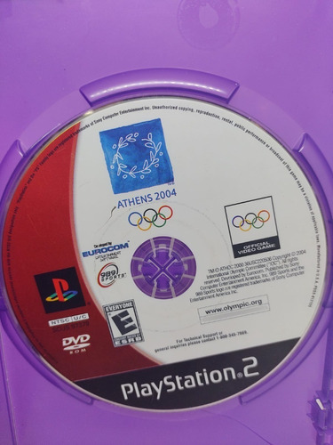 Jogos Olímpicos 2004 Playstation 2 Original Sem Encarte
