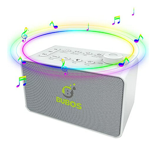 Bubos White Noise Machine - Máquina De Sonido Para Dormir Y 