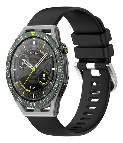 Correa De Reloj Negra Brillante Para Huawei Watch Gt3 Se