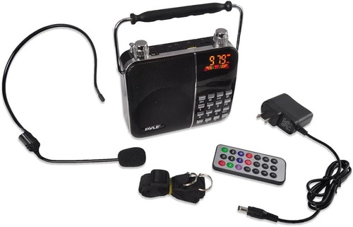 Amplificador De Voz Portable Marca Pyle American Con Control