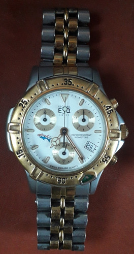 Reloj Esq Esquire Crono Quartz 100 Met. By Movado Combinado 