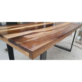 Mesa Comedor Guayubira  Estilo Industrial Madera Dura