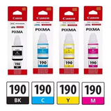 Tinta Canon Original Pack Gi-190 Bk C Y M G2100 G3110 G4100