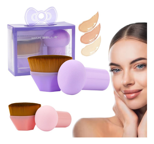 Brocha Esponja Aplicar Maquillaje Base Contorno Corrector