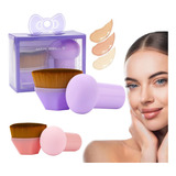 Brocha Esponja Aplicar Maquillaje Base Contorno Corrector