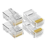 Conector Rj45 Cabo Rede Lan Plug Ethernet Cat5e Kit 500pcs