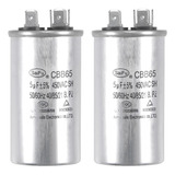 Uxcell Run Capacitor Round Cbb65 5uf 5mfd 450v Ac 40/85/21 C