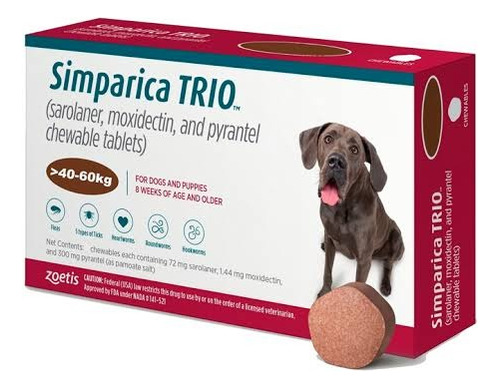 Simpa Trio - 40-60 Kg 3 Tabletas