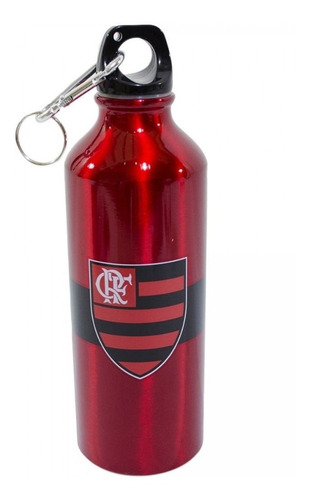 Garrafa De Alumínio Com Prendedor 500ml - Flamengo