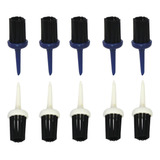 10 Piezas Color Aleatorio 57 Mm, 62 Mm Golf Brush Tees 57 Mm