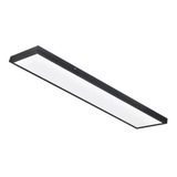 Foco Panel Led 48w 120x30 Cm Plafón Negro Sobrepuesto 220v