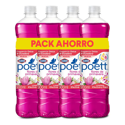 Limpiador Clorox Limpieza Cloro En Botella Pack X 4 Unidades