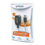 Cable Extension Usb 2.0 Manhattan 519779