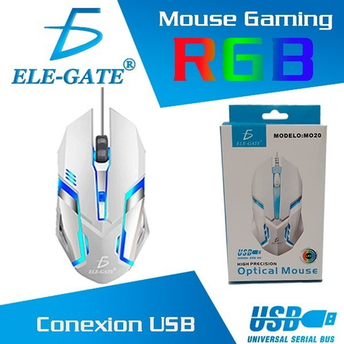 Mouse Gamer Rgb///alámbrico///optico///diseño Ergonomico
