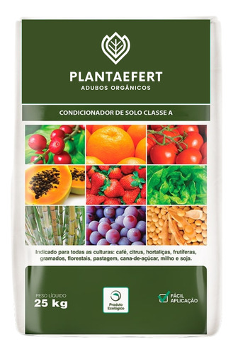 Fertilizantes Orgânico Composto Classe A 25kg Envio Em 24hrs