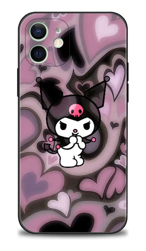 Funda De Silicona Hello Kitty Kuromi Para iPhone 15 14 13