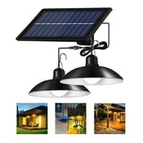 Doble Lámpara Solar Led C/r Outdoor Indoor Plug And Play