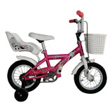 Bicicleta Shine Con Canasto Color Rosa