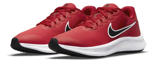 Tenis De Running Para Niños Grandes Nike Star Runner 3 Rojo Color Rojo Universitario/rojo Gimnasio/blanco/negro Talla 23.5 Mx