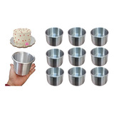 Moldes  Set Mini Repostería Pastel Gelatina Flan 10 Pzs 7 Cm