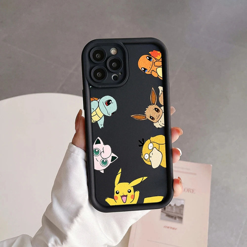 Funda De Teléfono De Silicona Suave P-pokemon Pikachu For I