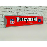 Vintage Buccaneers Tampa Bay Nfl Cartel Metálico 