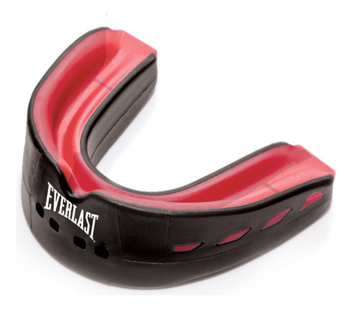 Protector Bucal Everlast Evershield Double Negro/rojo