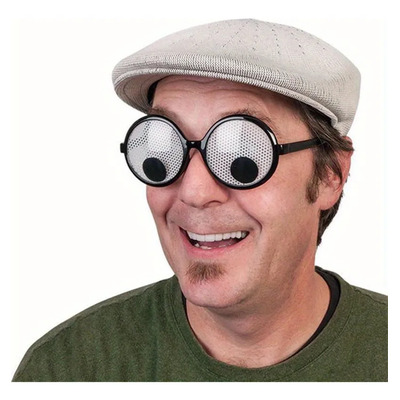 Gafas Locas Ojos Moviles Broma April Fools Juguete Gracioso
