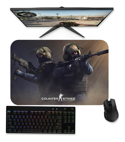 Mousepad Gamer Gigante Speed 60x40 - Csgo Ct Padrão