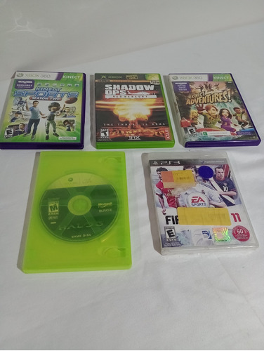 Lote De 5 Videojuegos Xbox Clasic, Xbox 360 Y Playstation 3 