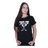 Camiseta Baby Look Fem. Pearl Jam Banda T-shirt