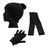 Gorro Guantes Calentadoras Ropa Termica Invierno Combo  X 3