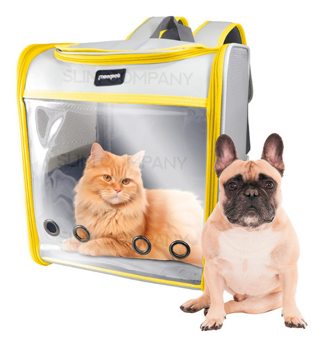 Mochila Transportadora Mascotas Bolsa De Viaje Gato Perro