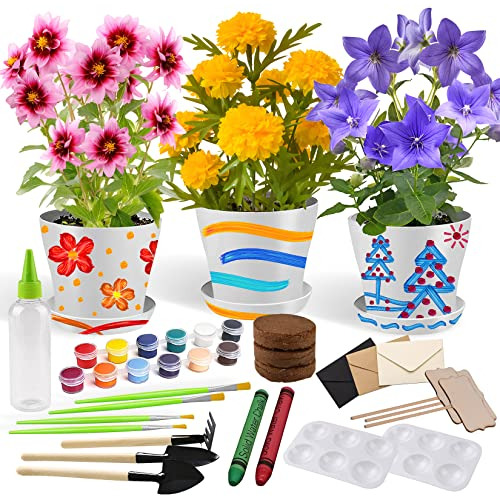 Kit De Jardinería Y Pintura De Flores Para Niños