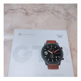 Reloj Amazfit Gtr 47mm,3,53cm Amoled Marrón Acero Inoxidable