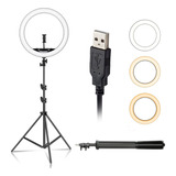 Ring Light Led Grande Kit Iluminador 36cm 14 Polegadas Tripé