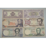 Set De Billetes Venezolnaos Varias Deniminaciones 