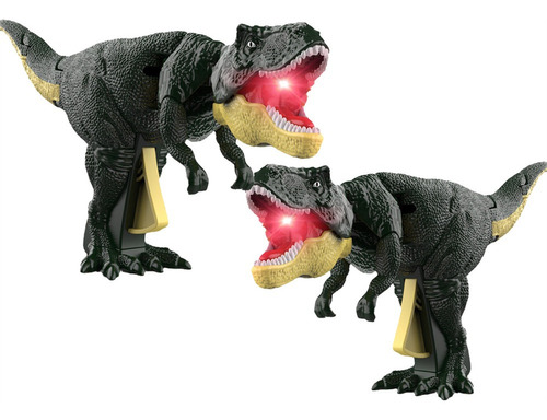 2pcs Zaza Juguetes Dinosaurio Trigger T Rex ,con Sonido