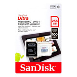 Cartão Memória Sandisk 256gb 100mb/s Full Hd Sdxc Classe 10 