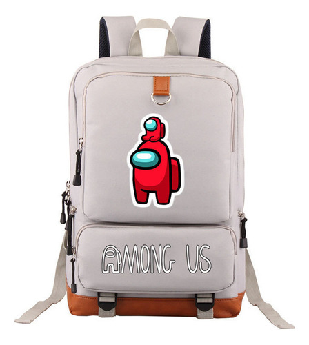 Mochila Casual Jovem Estudante De Gran Capacidad Among Us