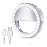 Aro De Luz Led Selfie Celular Recarga Usb 