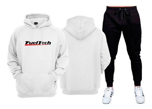 Conjunto De Moletom Flanelado Com Capuz Fultech