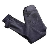 Jeans Cintura Alta Para Mujer Forro Polar Térmico 2023