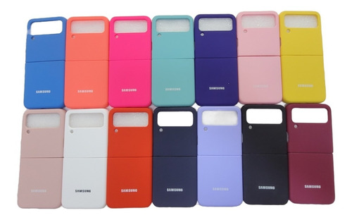 Forro Goma Silicone Case Compatible Samsung Z Flip 4 