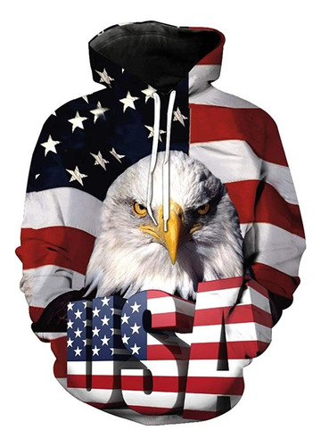 Camiseta Ut Impresión 3d American Usa Bandera Águila S Tenis
