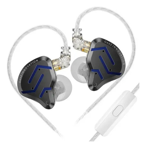 Audífonos In-ear Kz Zsn Pro 2 Con Micrófono Glare Blue