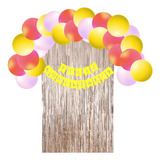 Paquete Godín Para Deco 60 Globos Cortina Y Banderin / Mujer