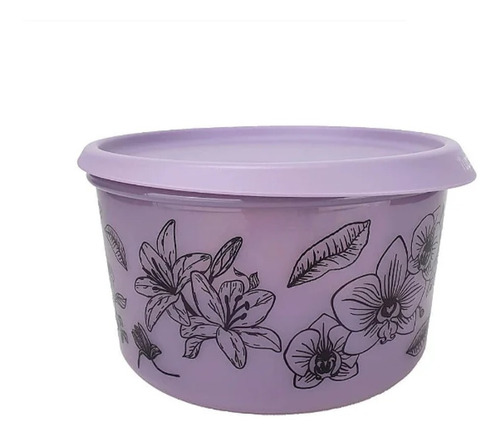 Tupperware Pote Master  Floral Lilás 1.5 L