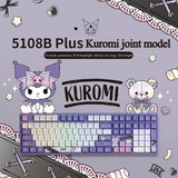 Teclado Mecánico Inalámbrico Bluetooth Sanrio Kuromi 5108b